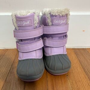 Cat & Jack Lavender and Gray Kids' Boots